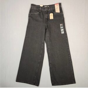 Levi’s Gray Wide-Leg  Baggy